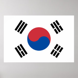 Flag of South Korea (ROK) Poster