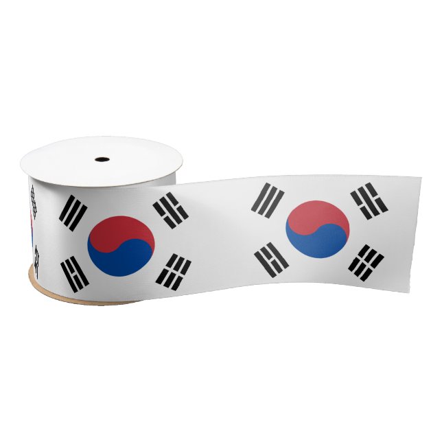 Flag of South Korea (ROK) Satin Ribbon (Spool)