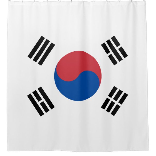 Flag of South Korea (ROK) Shower Curtain (Front)