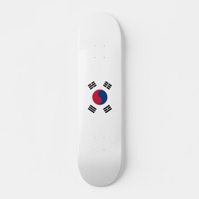 Flag of South Korea Skateboard Deck (Front)