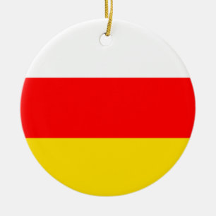 Flag of South Ossetia Ceramic Ornament