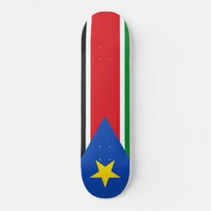 Flag of South Sudan (Africa) Skateboard