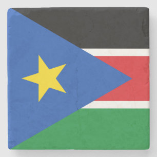Flag of South Sudan (Africa) Stone Coaster