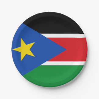 Flag of South Sudan Paper Plates