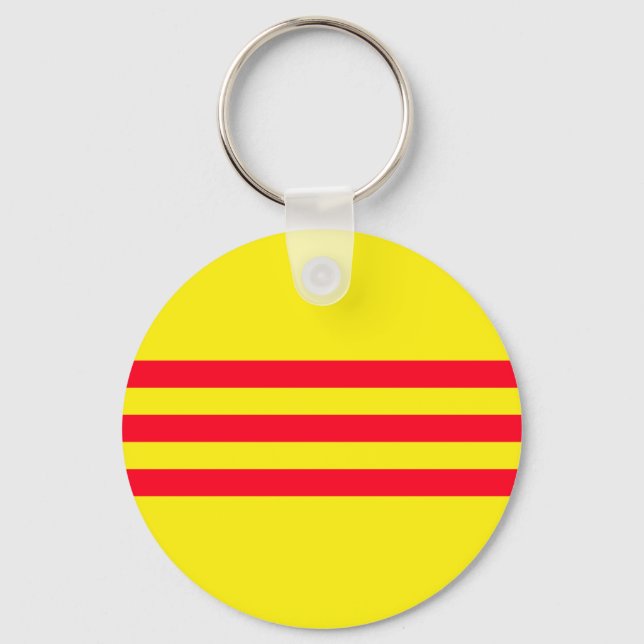 Flag of South Vietnam Key Ring (Front)
