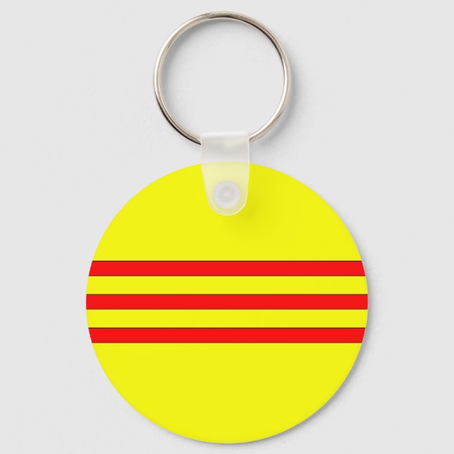 Flag of South Vietnam Key Ring (Front)