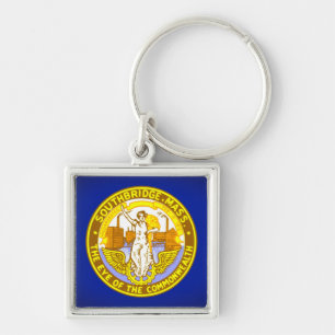 Flag of Southbridge, Massachusetts Key Ring