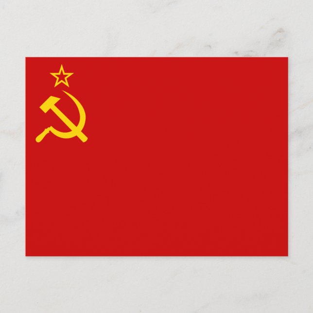 Flag of Soviet Union Postcard (Front)