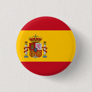 Flag of Spain 3 Cm Round Badge