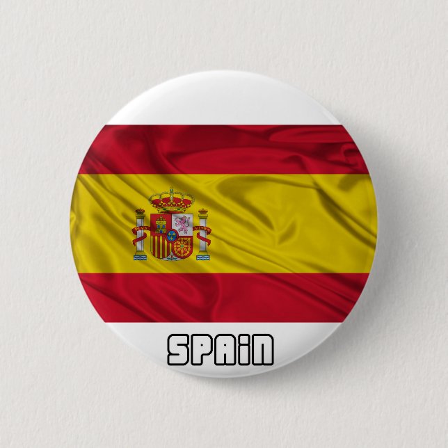 Flag of Spain 6 Cm Round Badge (Front)