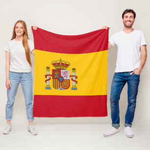 Flag of Spain - Bandera de Espana medium Fleece Blanket