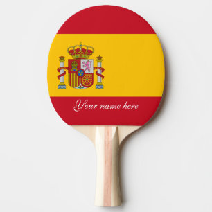 Flag of Spain - Bandera de Espana Ping Pong Paddle