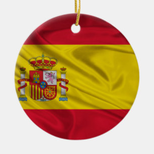 Flag of Spain Ceramic Ornament