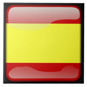 Flag of Spain Ceramic Tile