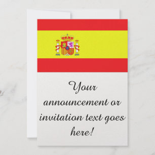 Flag of Spain Invitation