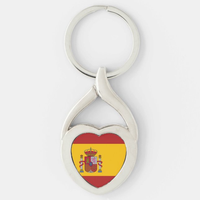 Flag of Spain Key Ring (Front)