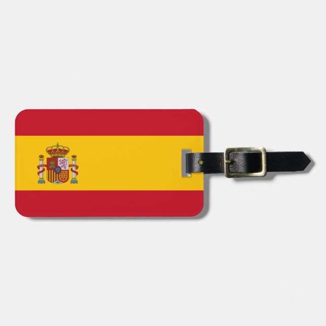 Flag of Spain Luggage Tag (Front Horizontal)
