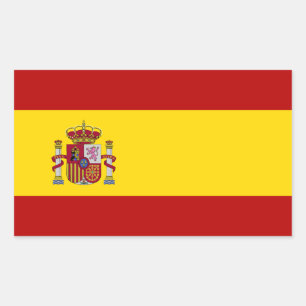 Flag of Spain Rectangular Sticker