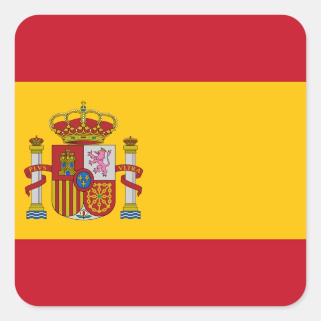 Flag of Spain Square Sticker (Front)