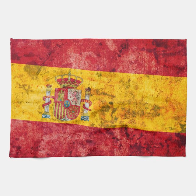 Flag of Spain Tea Towel (Horizontal)