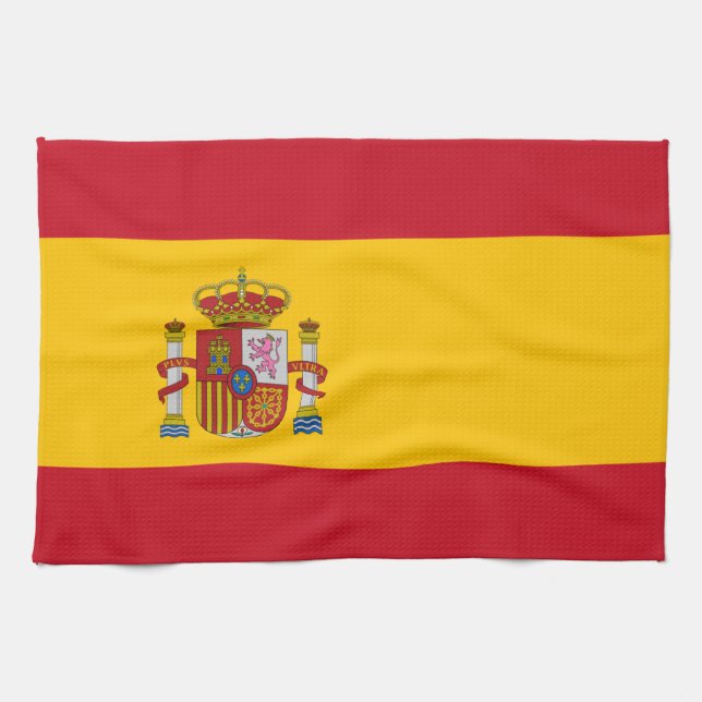 Flag of Spain Tea Towel (Horizontal)