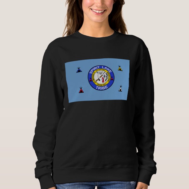 Flag of Spirit Lake Dakota Tribe USA Sweatshirt (Front)