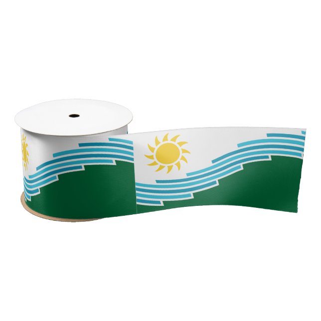 Flag of Spokane, Washington Satin Ribbon (Spool)
