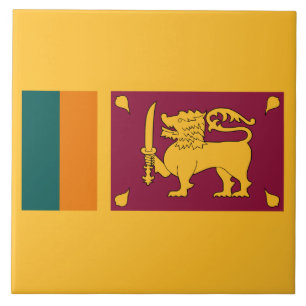 Flag of Sri Lanka Ceramic Tile