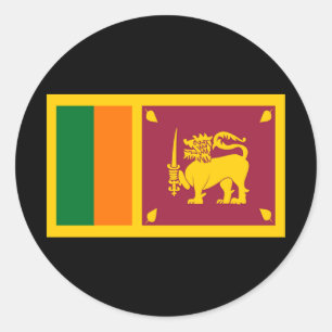 Flag of Sri Lanka Classic Round Sticker