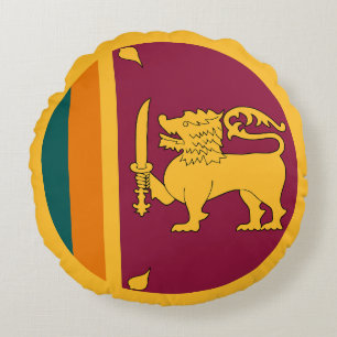 Flag of Sri Lanka Round Cushion