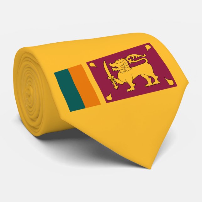 Flag of Sri Lanka Tie (Rolled)