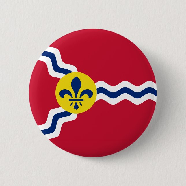 Flag of St. Louis, Missouri 6 Cm Round Badge (Front)
