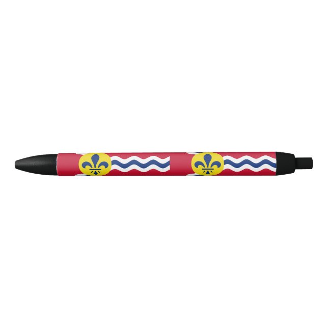 Flag of St. Louis, Missouri Black Ink Pen (Front)