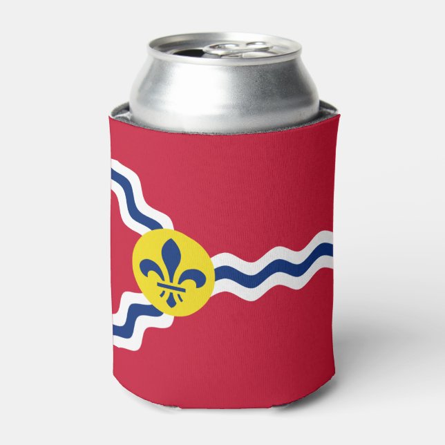 Flag of St. Louis, Missouri Can Cooler (Can Front)