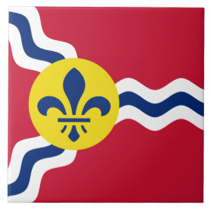 Flag of St Louis (Missouri) Ceramic Tile