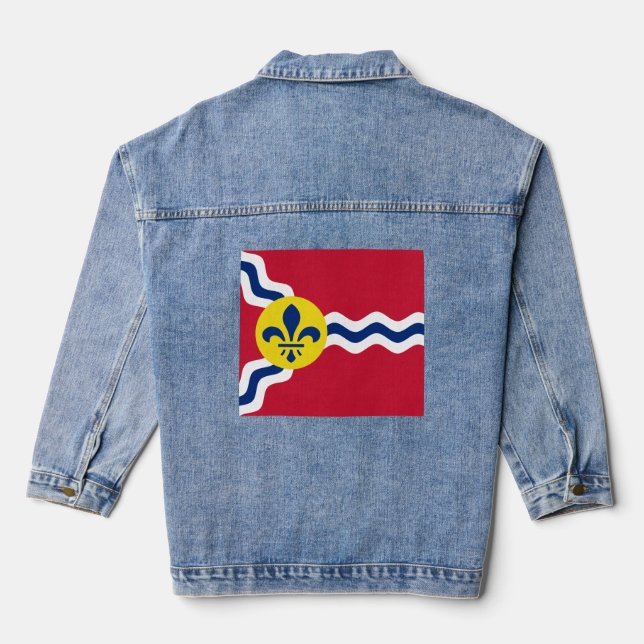 Flag of St. Louis, Missouri Denim Jacket (Back)