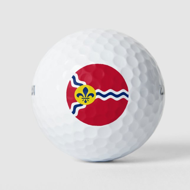 Flag of St. Louis, Missouri Golf Balls (Front)