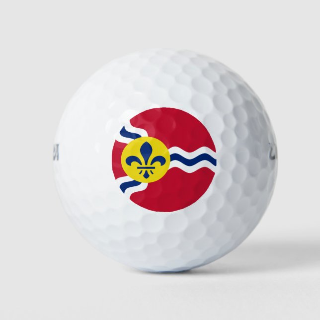 Flag of St. Louis, Missouri Golf Balls (Front)