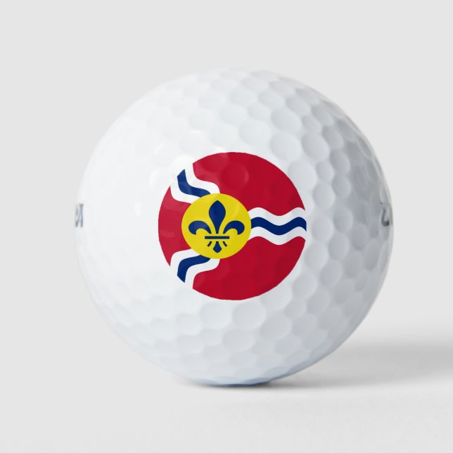 Flag of St. Louis, Missouri Golf Balls (Front)