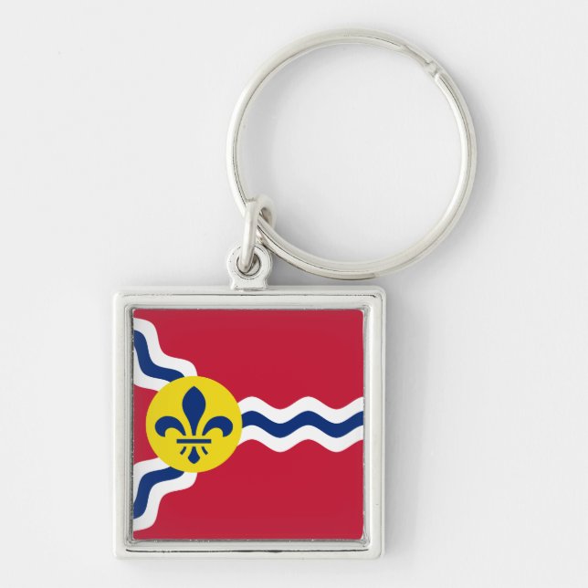 Flag of St. Louis, Missouri Key Ring (Front)