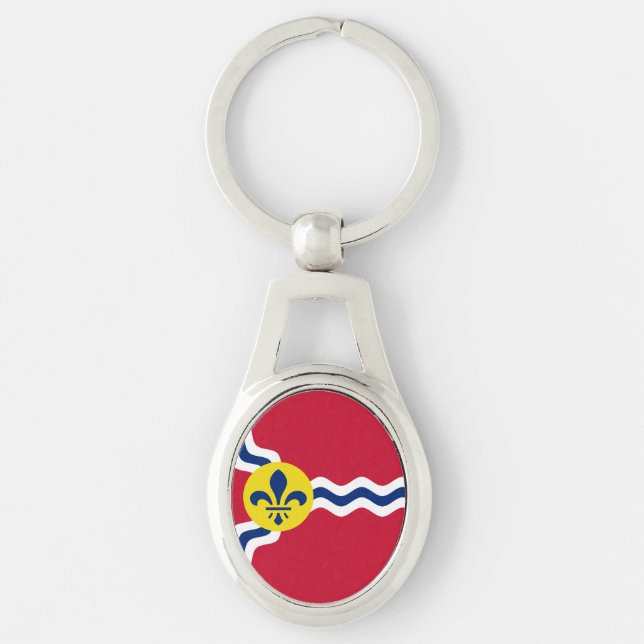 Flag of St. Louis, Missouri Key Ring (Front)