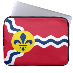 Flag of St. Louis, Missouri Laptop Sleeve