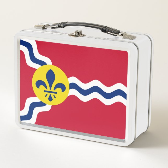 Flag of St. Louis, Missouri Metal Lunch Box (Front)