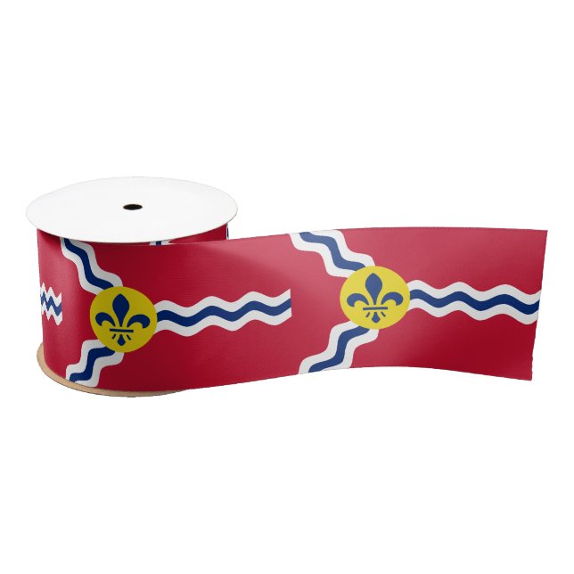 Flag of St Louis (Missouri) Satin Ribbon (Spool)