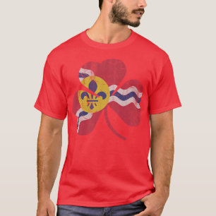 Flag of St Louis Shamrock T-Shirt