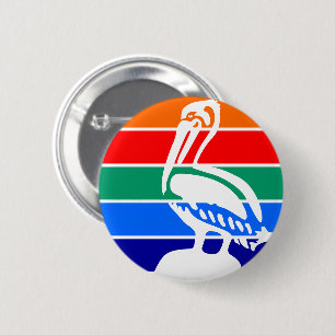 Flag of St. Petersburg, Florida 6 Cm Round Badge