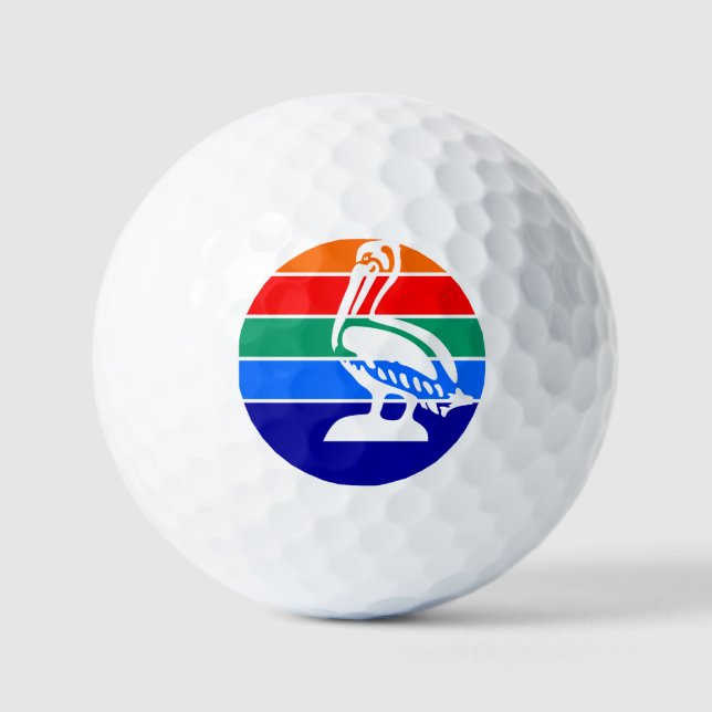 Flag of St. Petersburg, Florida Golf Balls (Front)