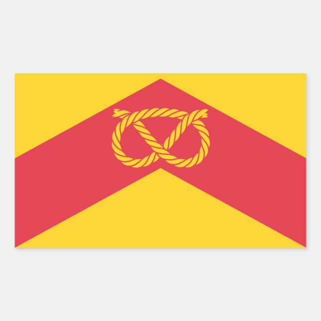 Flag of Staffordshire Rectangular Sticker (Front)