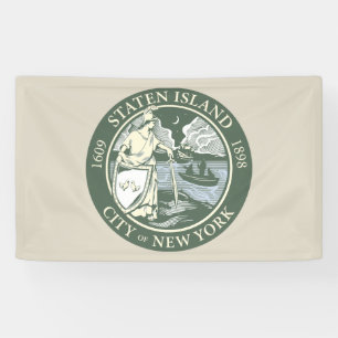 Flag of Staten Island (Borough of New York City) Banner