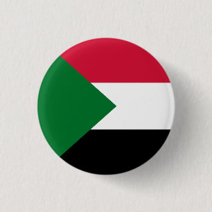 Flag of Sudan 3 Cm Round Badge